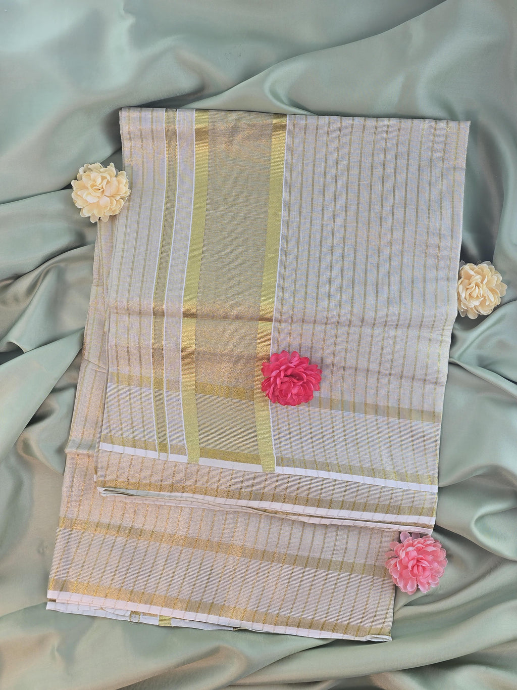 Soft tissue Kerala Traditional Saree