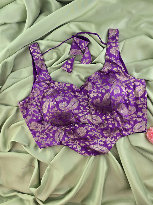 Corset-Brocade Blouse