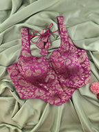 Corset-Brocade Blouse