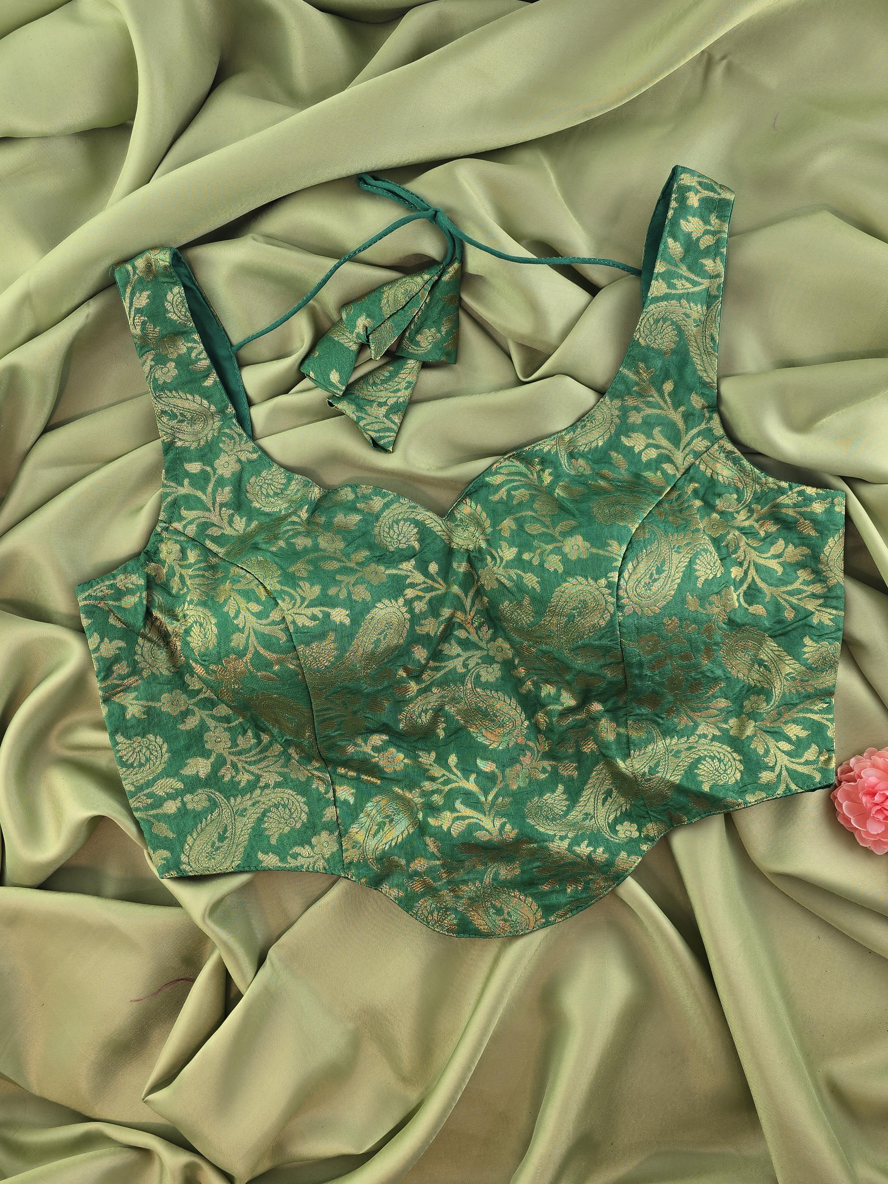 Corset-Brocade Blouse