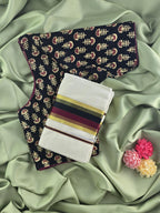 Setmundu and Readymade Blouse  Combo
