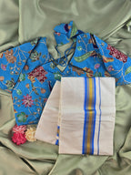 Setmundu and Readymade Blouse  Combo