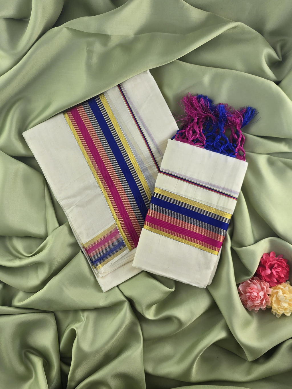 Setmundu and Readymade Blouse  Combo