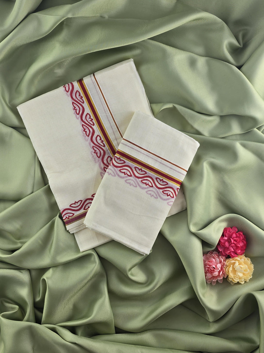 Setmundu and Readymade Blouse  Combo
