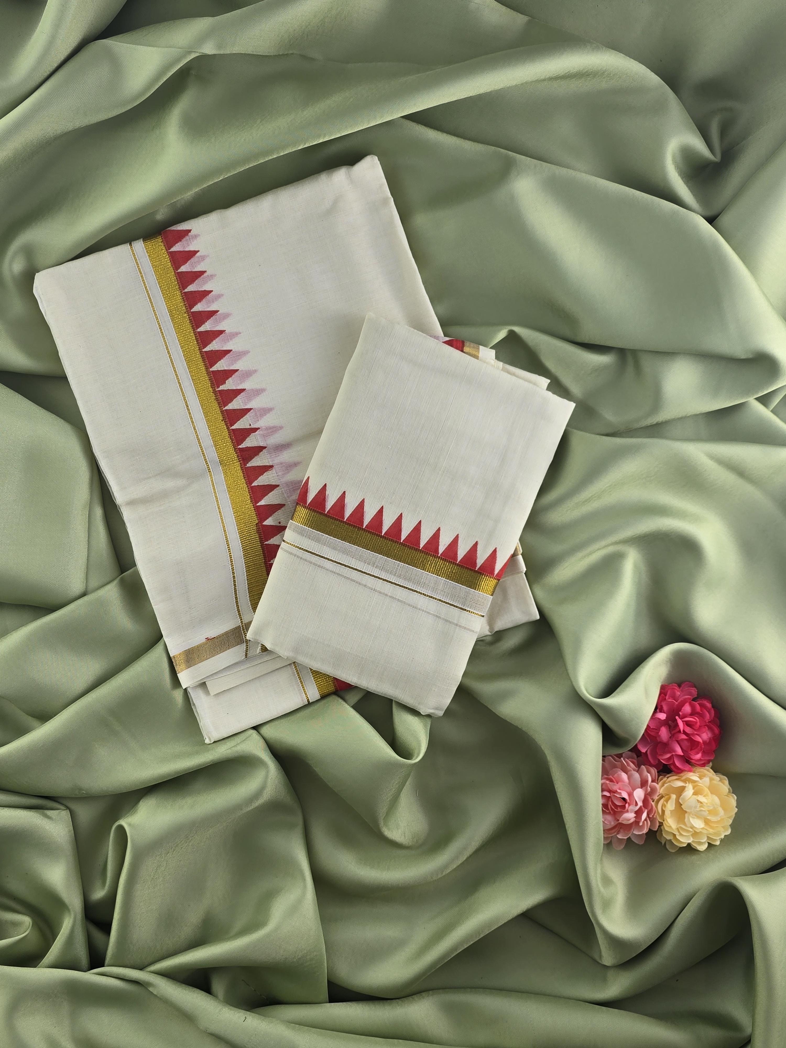 Setmundu and Readymade Blouse  Combo