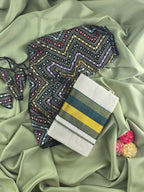 Setmundu and Readymade Blouse  Combo