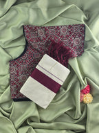 Setmundu and Readymade Blouse  Combo