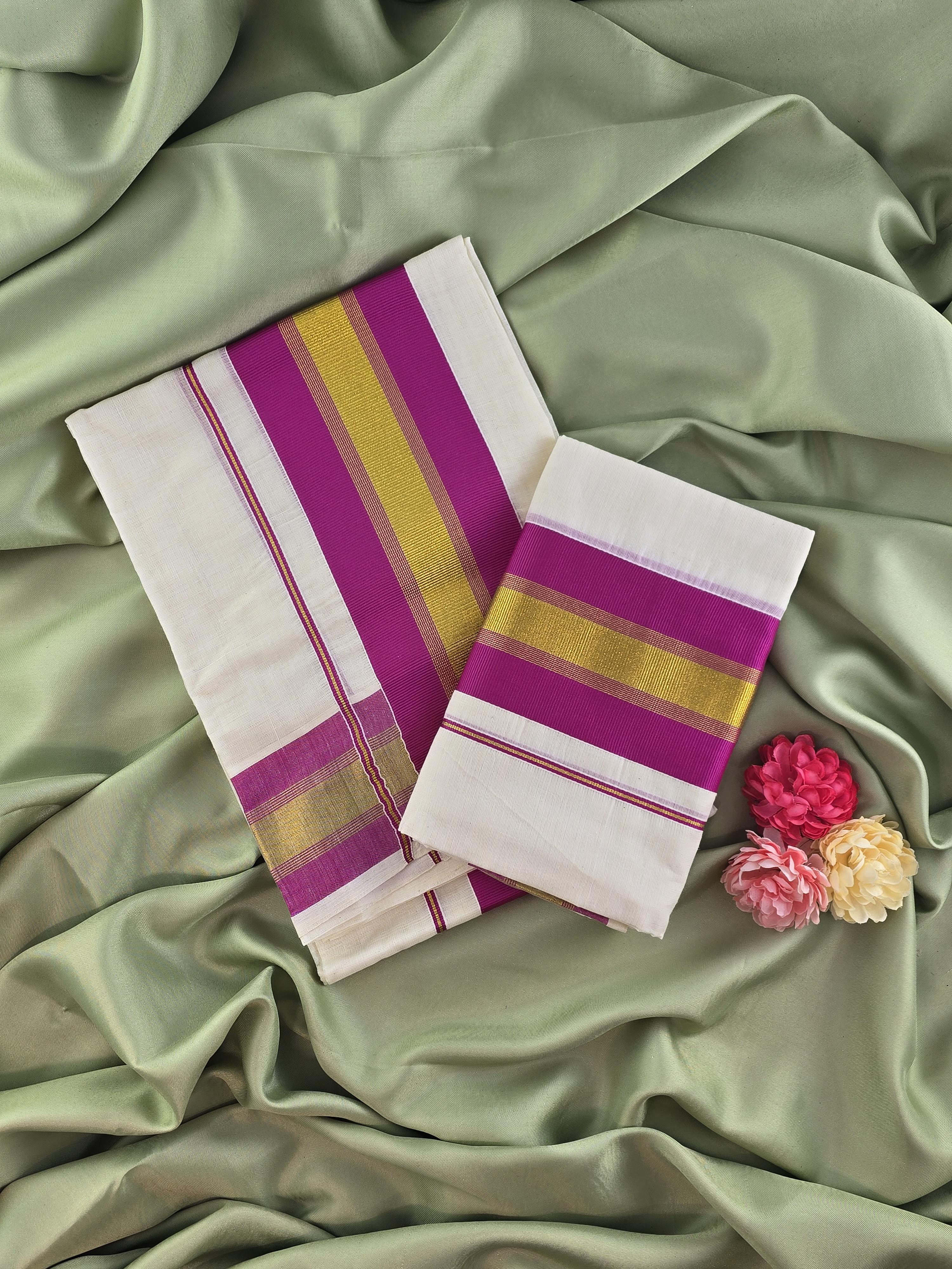 Setmundu and Readymade Blouse  Combo
