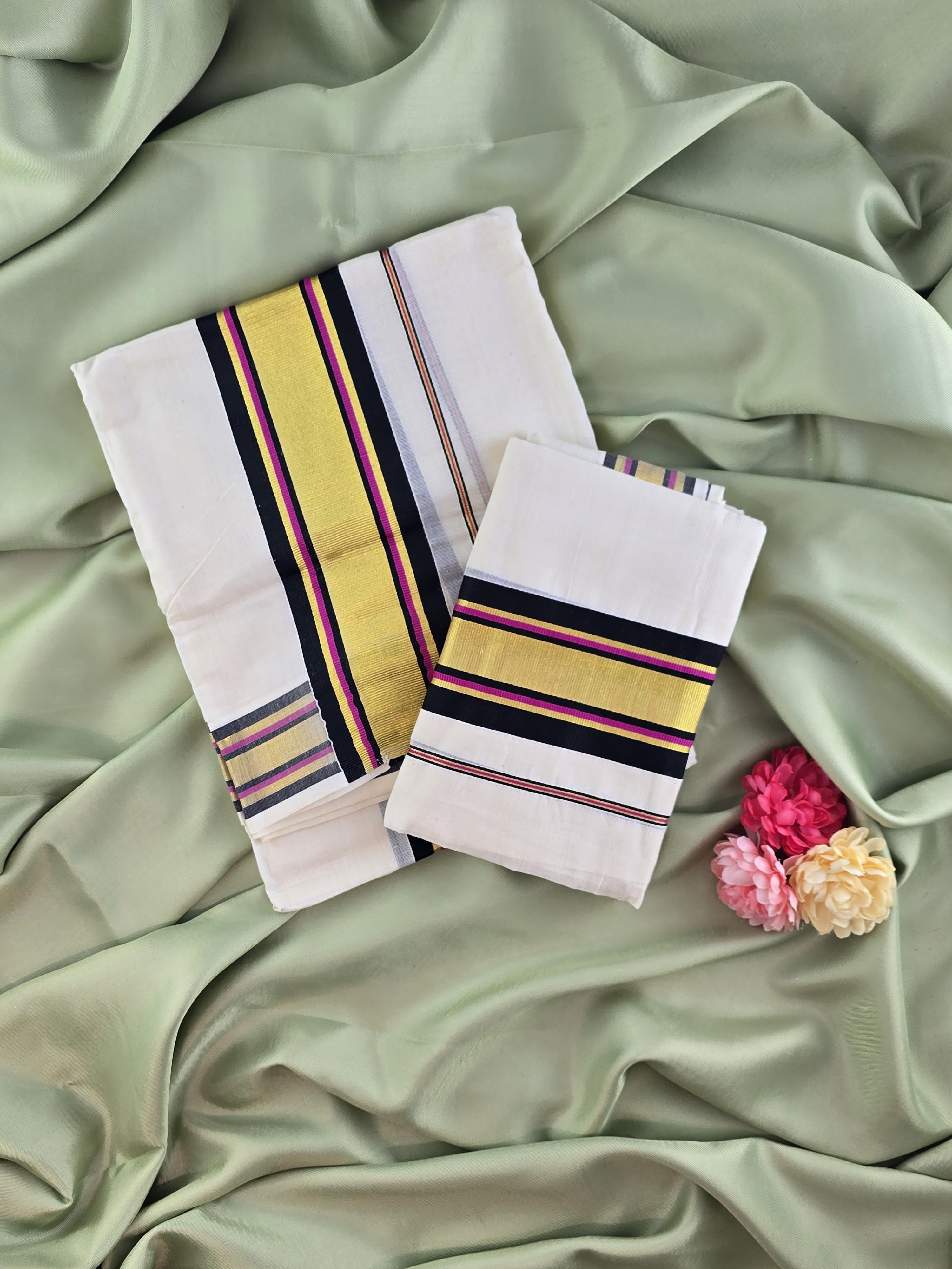 Setmundu and Readymade Blouse  Combo