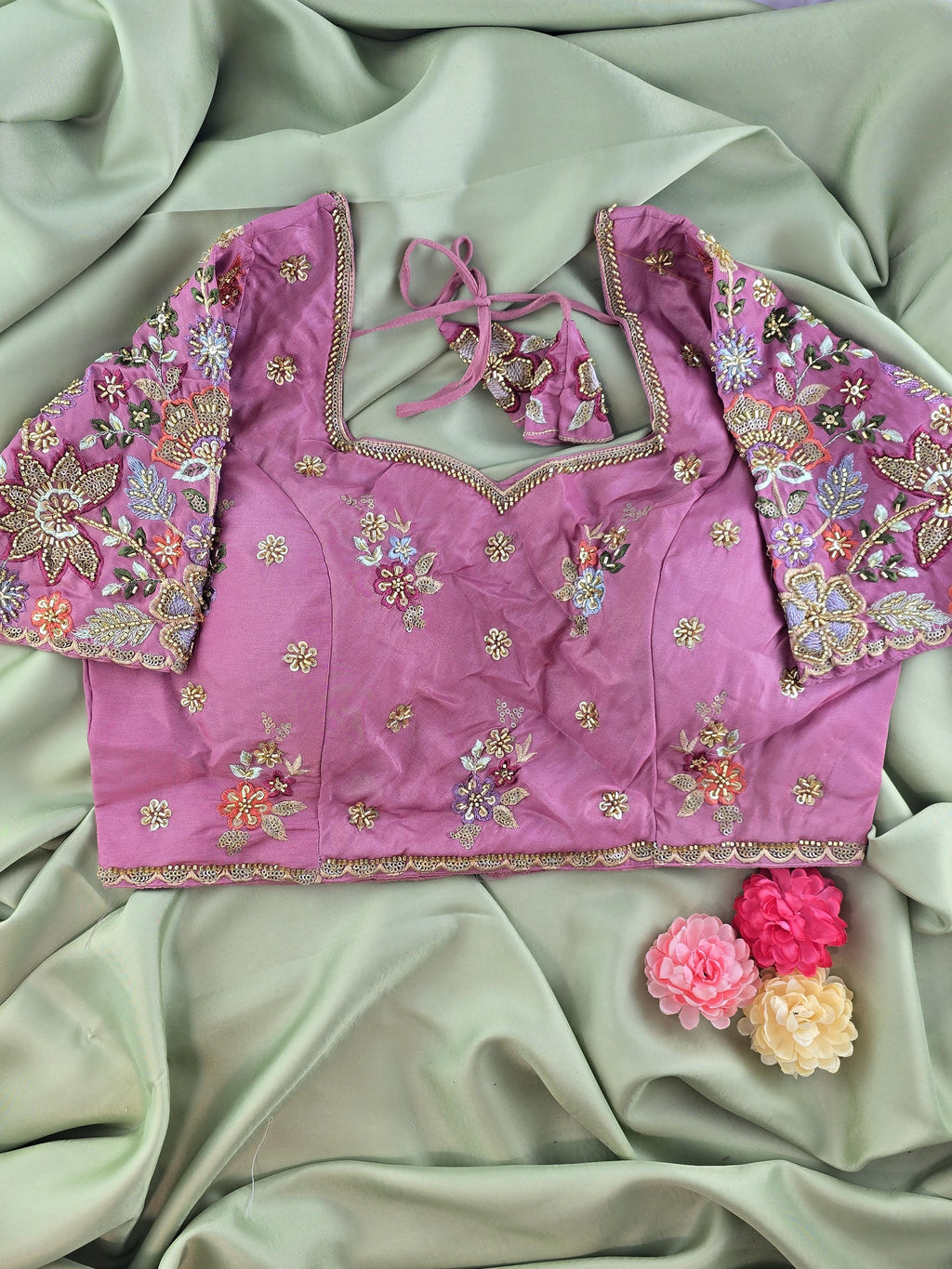 Setmundu and Readymade Blouse  Combo