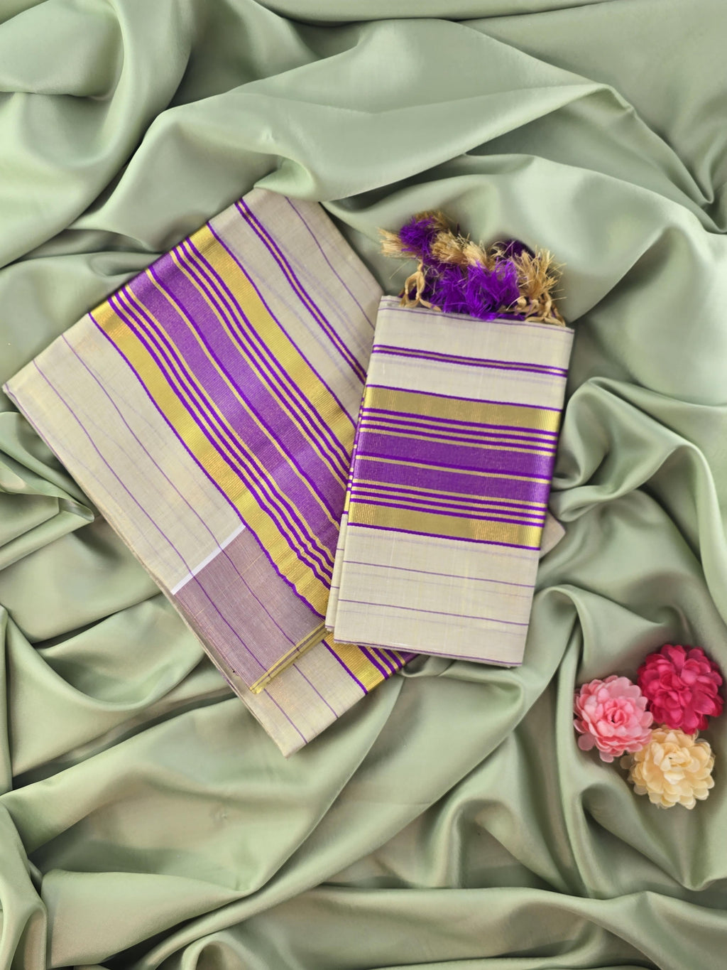 Setmundu and Readymade Blouse  Combo