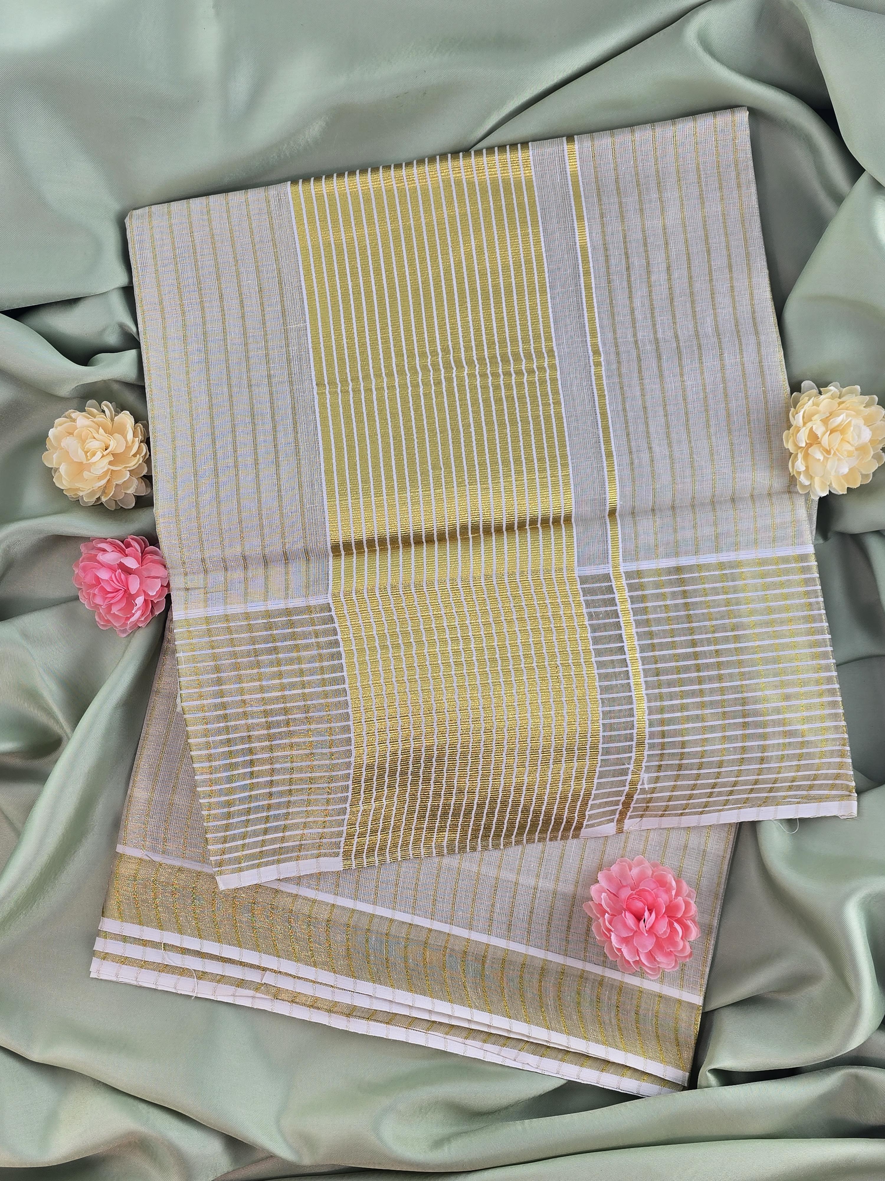 Soft tissue Kerala Traditional Saree