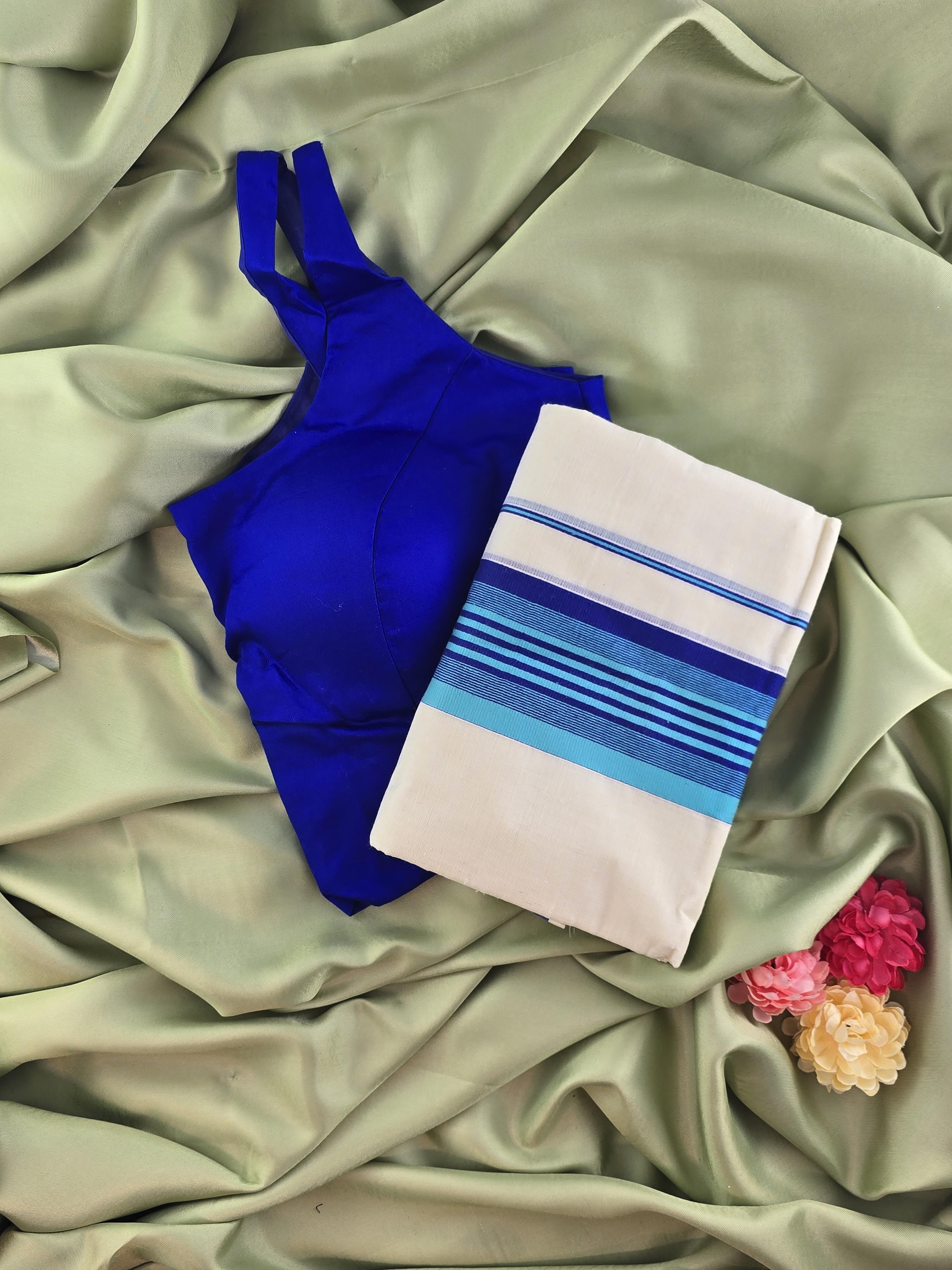 Setmundu and Readymade Blouse  Combo