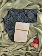 Setmundu and Readymade Blouse  Combo