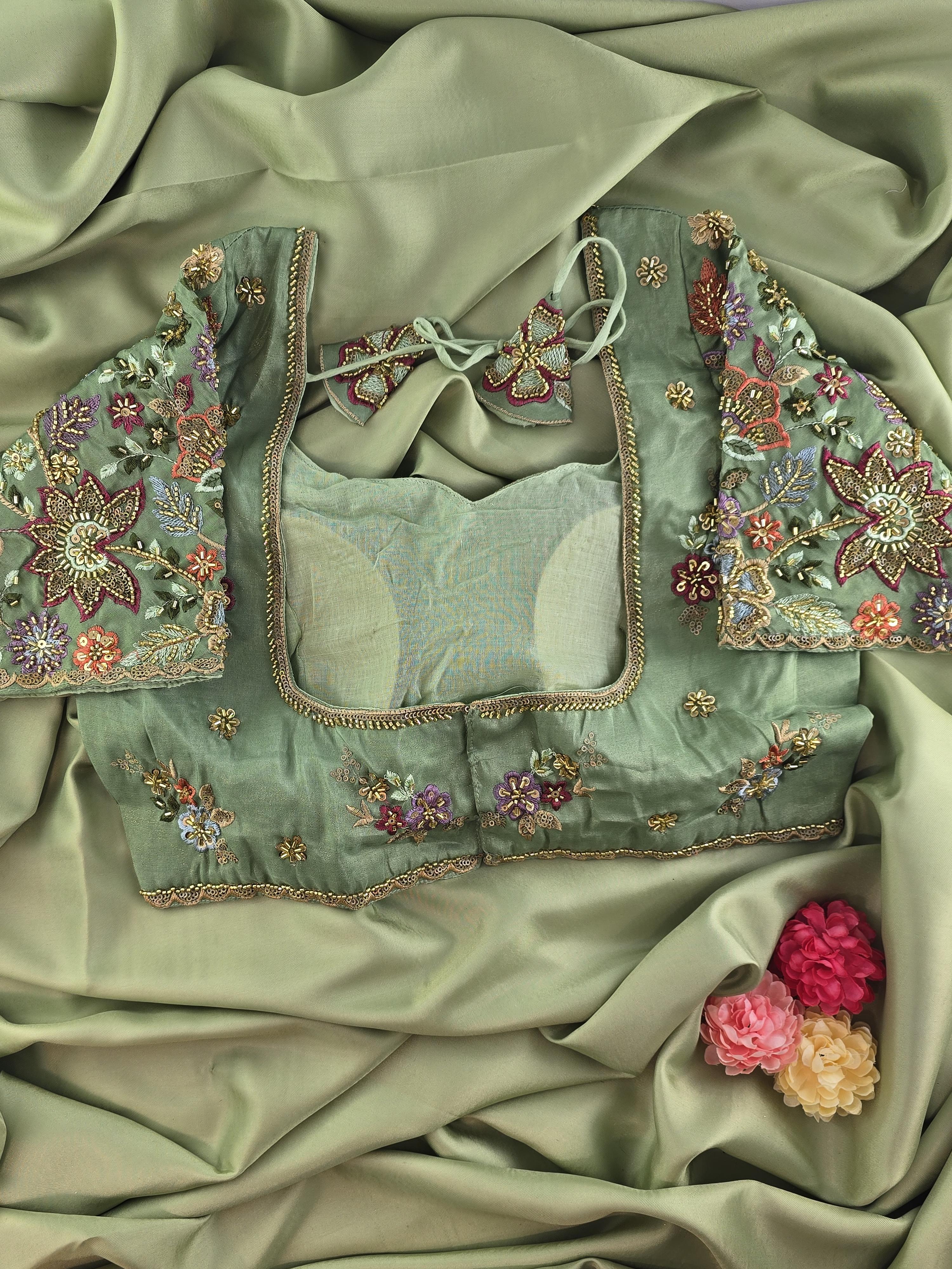 Setmundu and Readymade Blouse  Combo