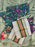 Setmundu and Readymade Blouse  Combo