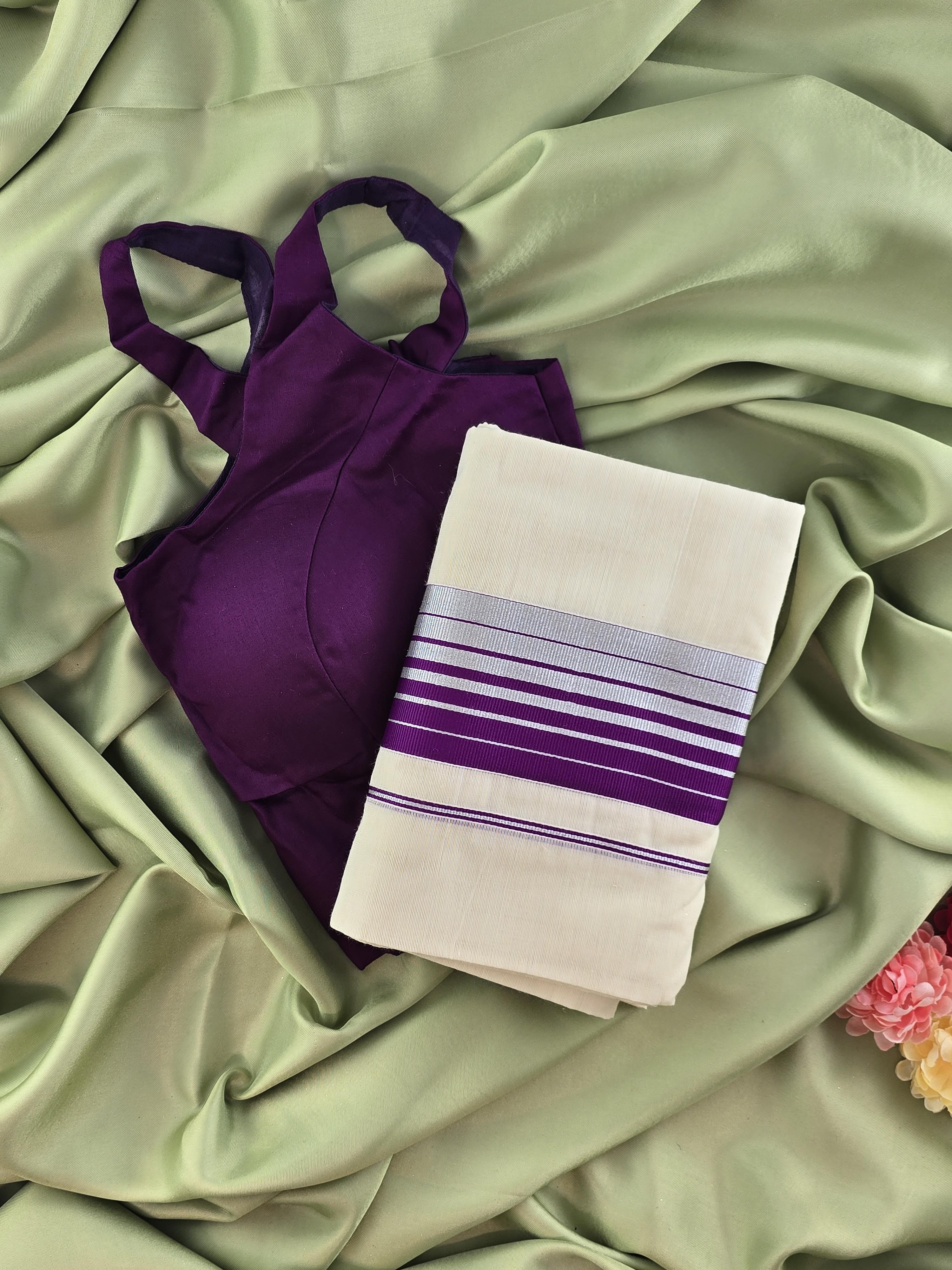Setmundu and Readymade Blouse  Combo