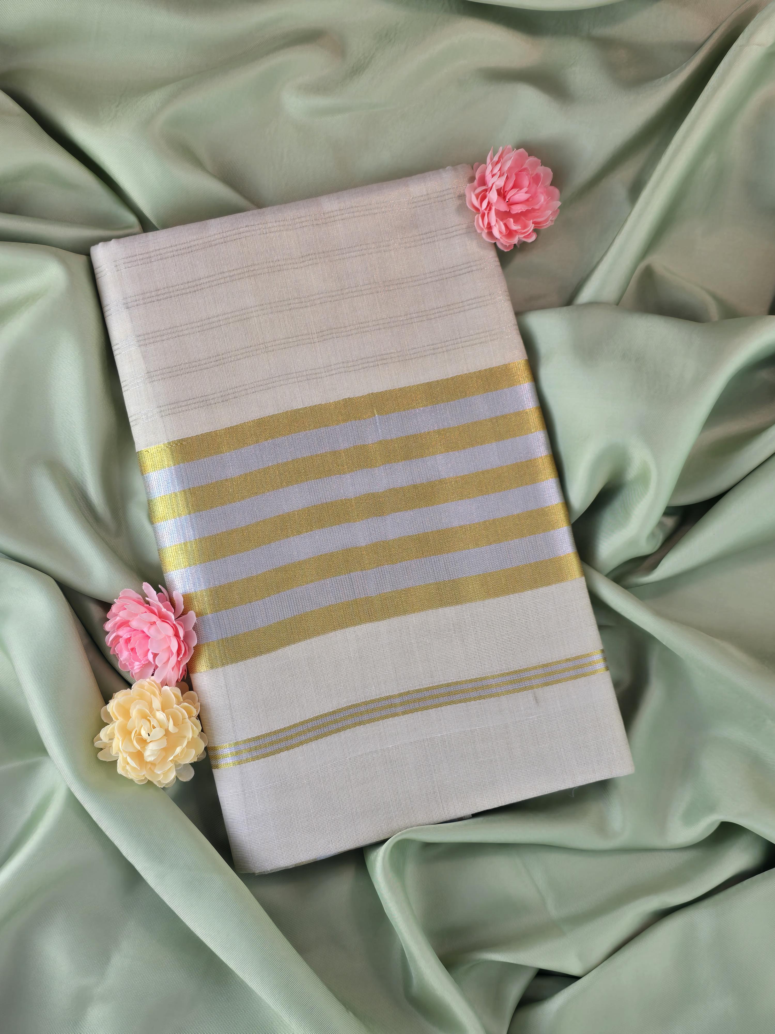 Soft tissue Kerala Traditional Saree