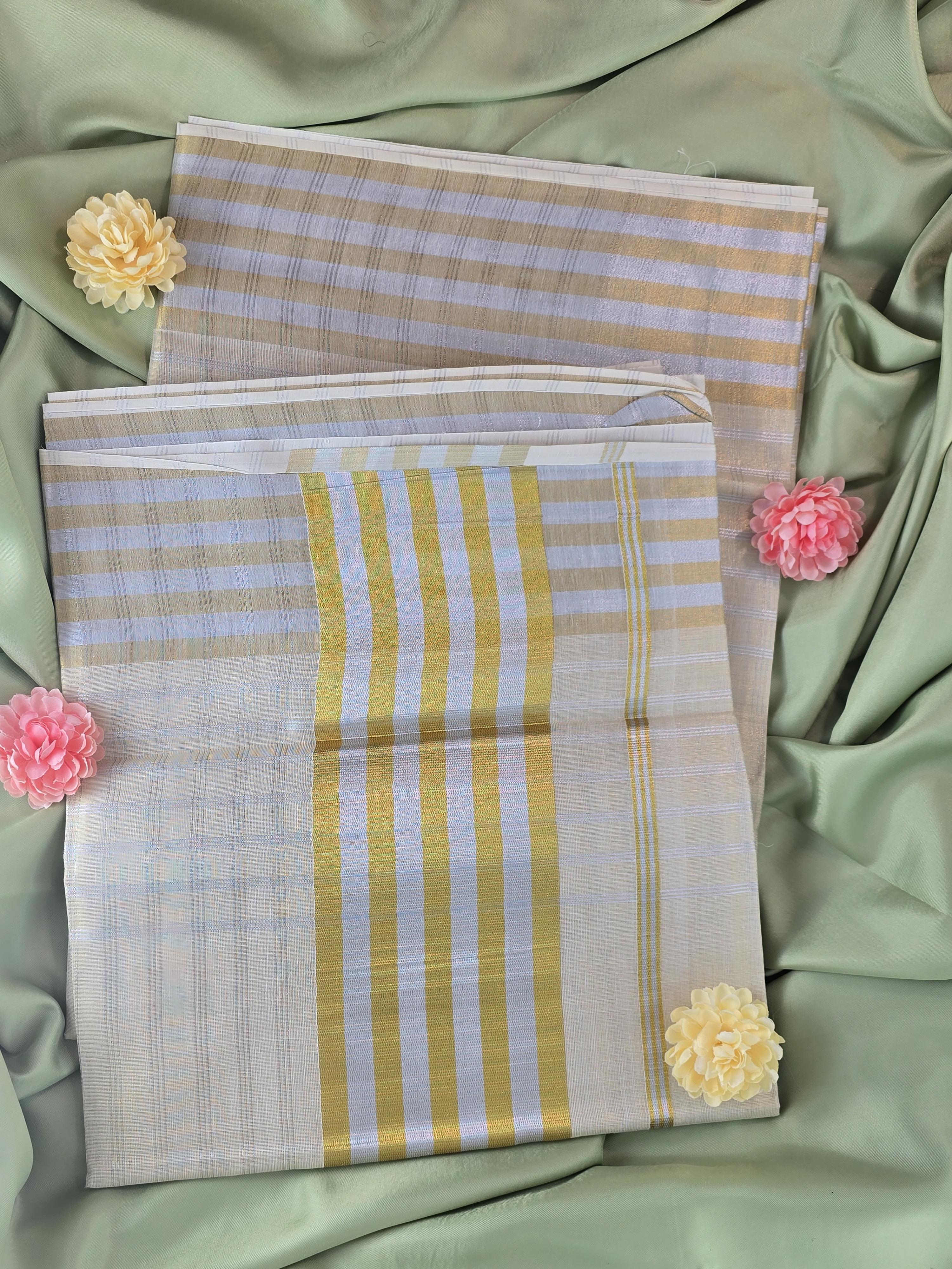 Soft tissue Kerala Traditional Saree