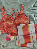 Setmundu and Readymade Blouse  Combo