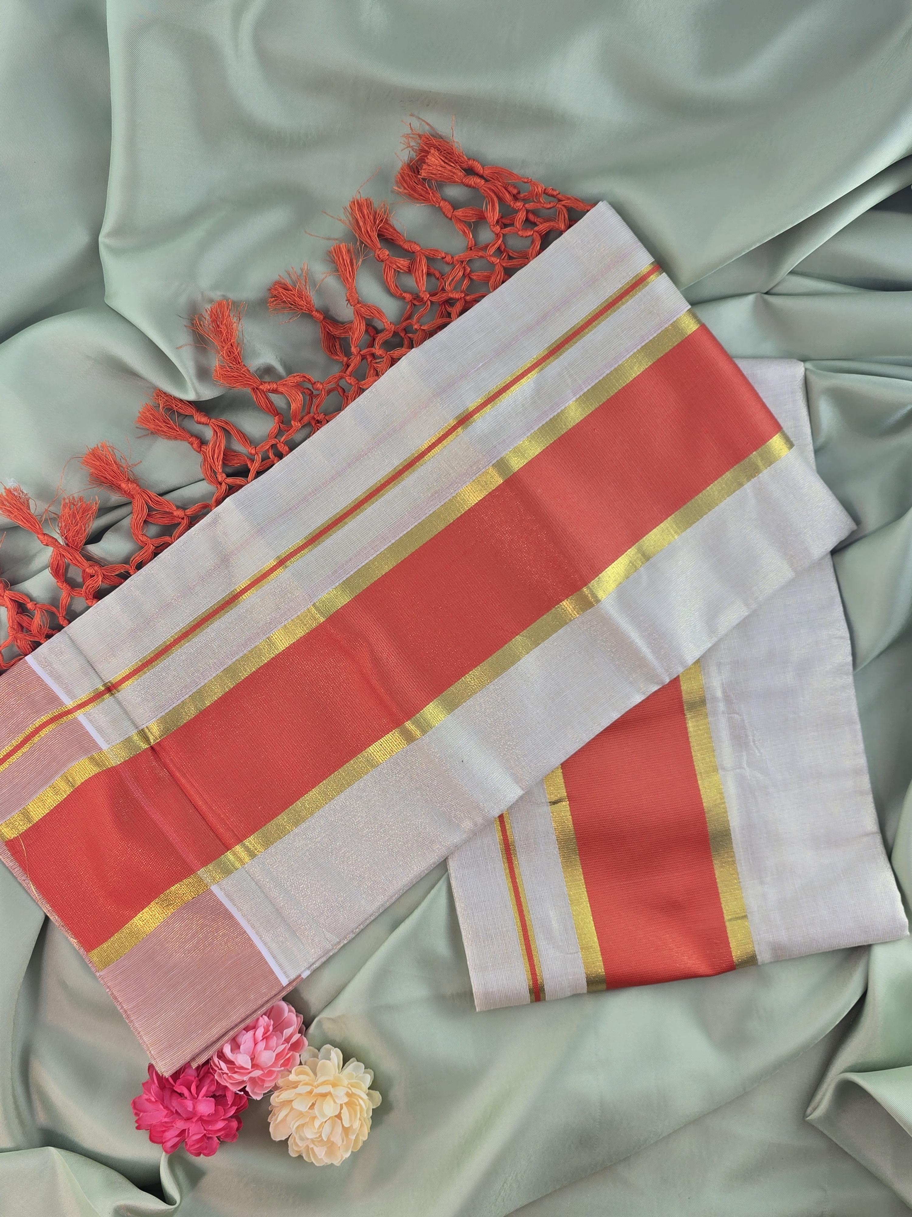 Setmundu and Readymade Blouse  Combo