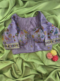 Designer Sabyasachi Neck Multi Mirror Blouse
