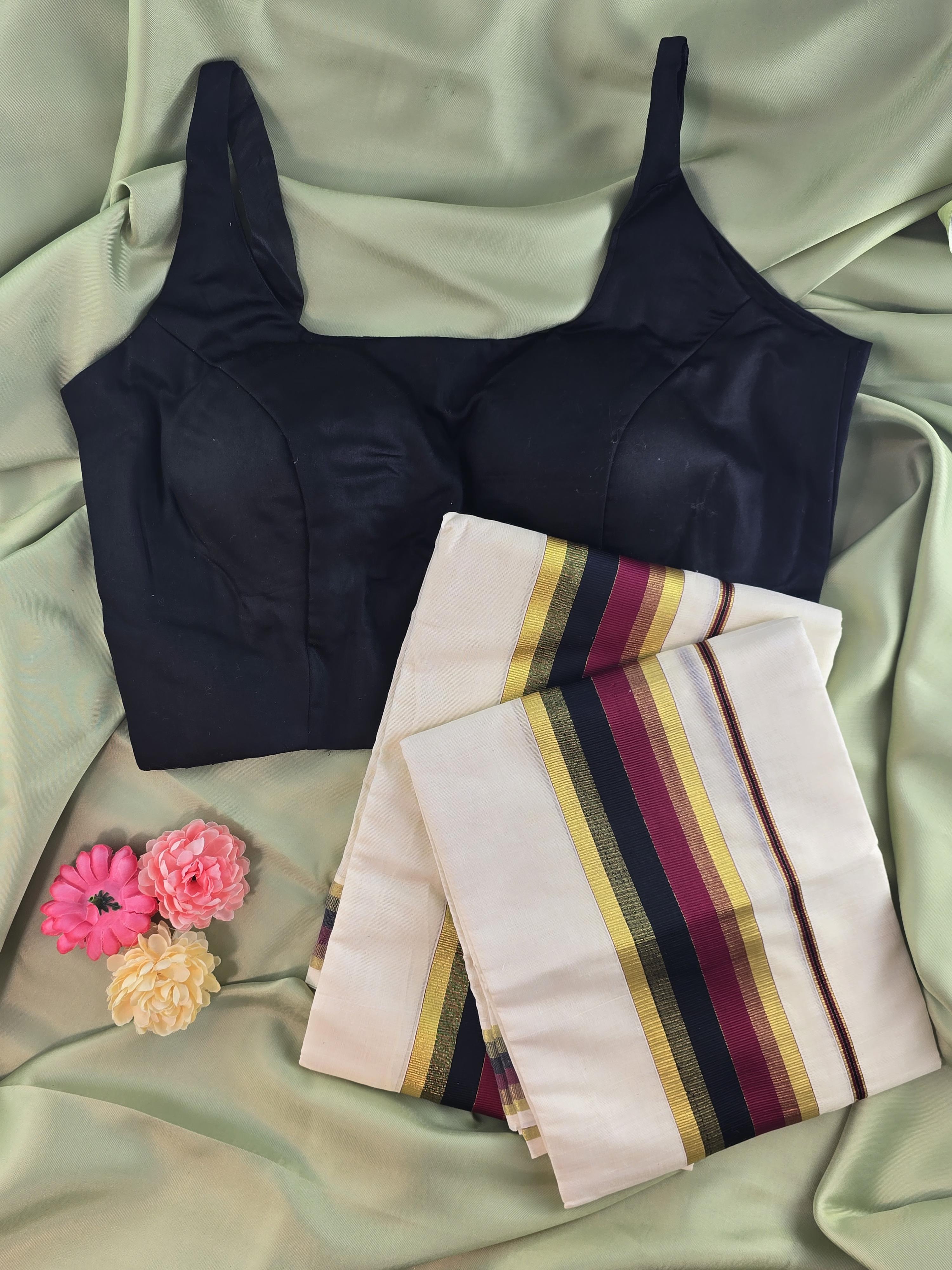 Setmundu and Readymade Blouse  Combo