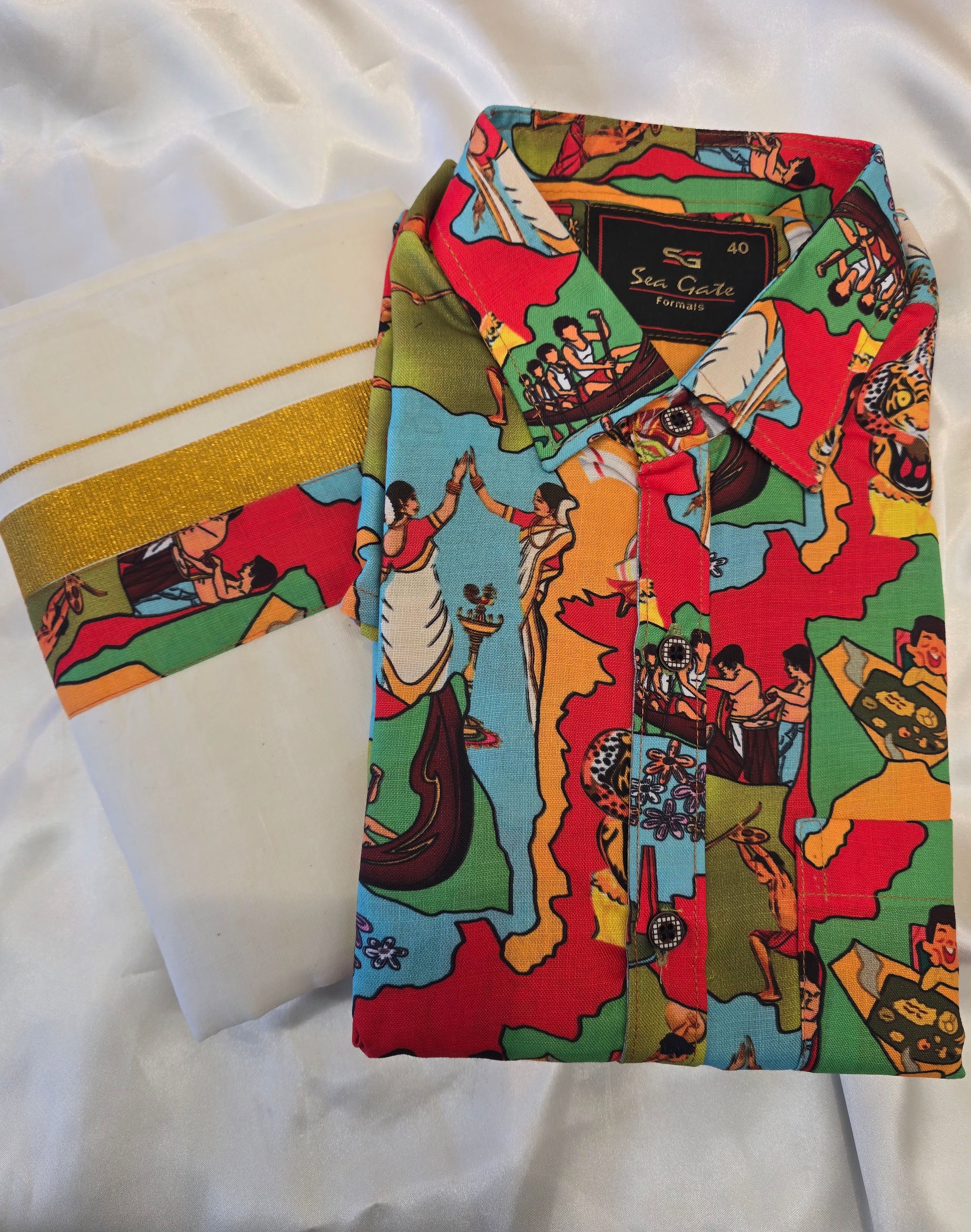 Shirt dhoti combo