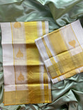 Premium kerala traditional handloom gold kasavu setmund