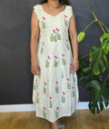 Pink blossom kurti