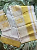 Premium kerala traditional handloom setmundu