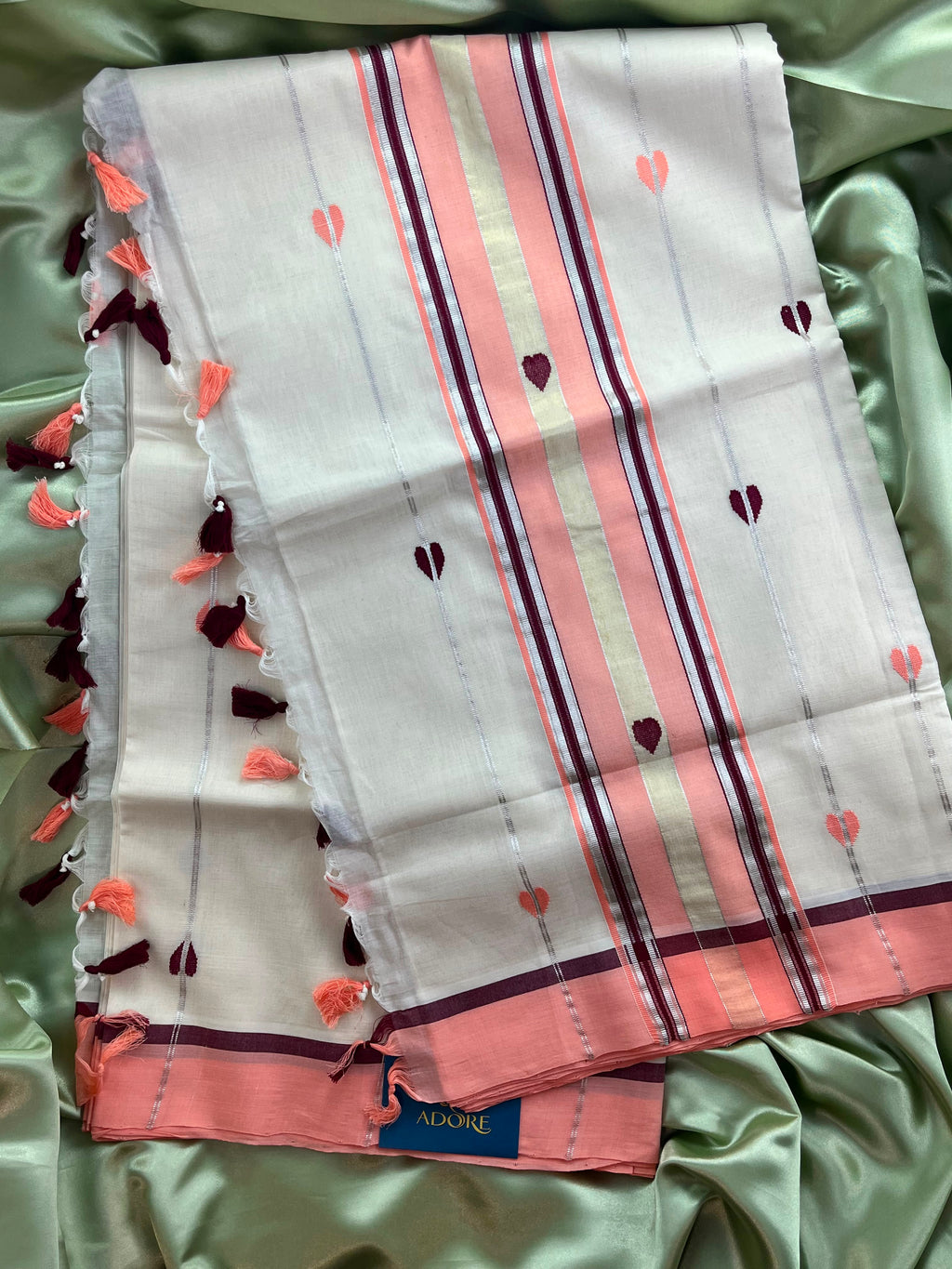 Premium pure cotton handloom Kerala saree