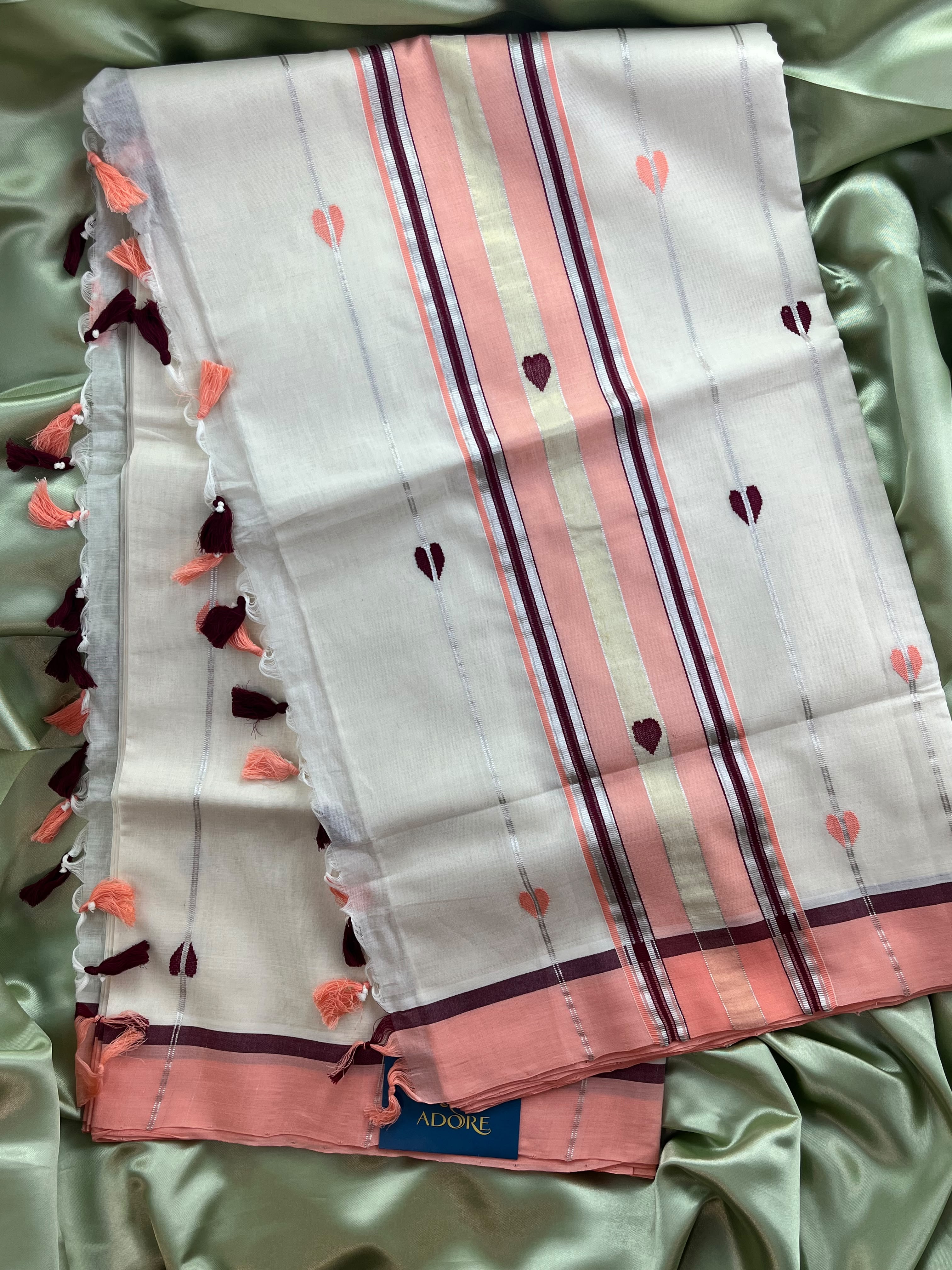 Premium pure cotton handloom Kerala saree