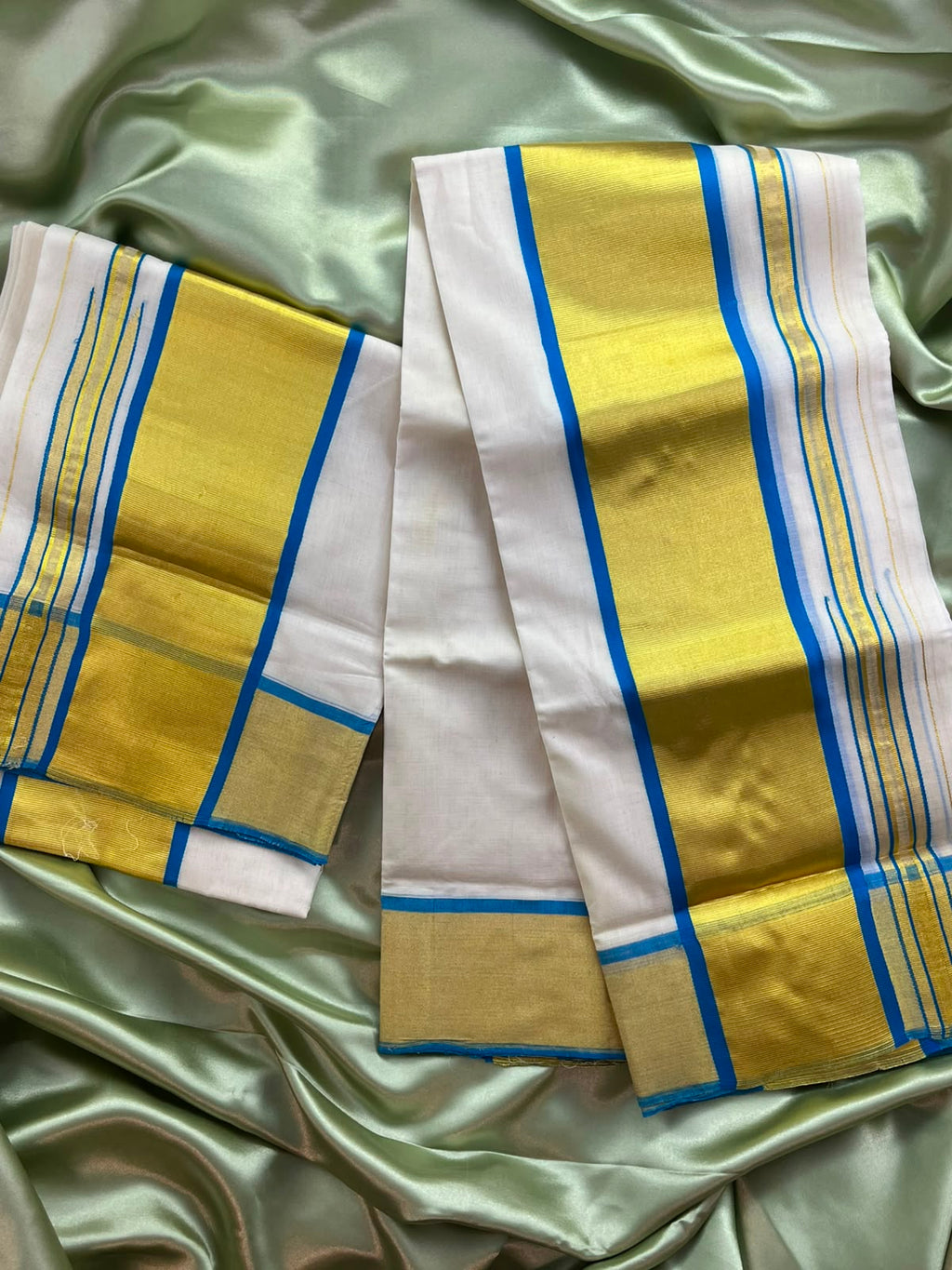 Premium Kerala traditional Handloom setmund