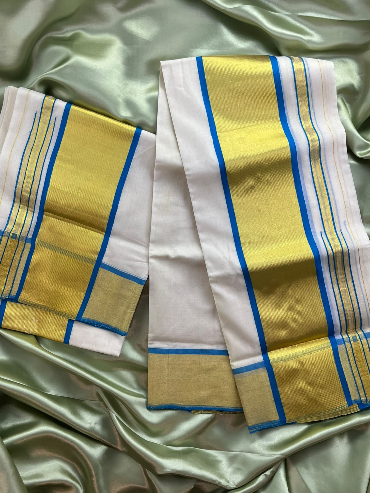 Premium Kerala traditional Handloom setmund