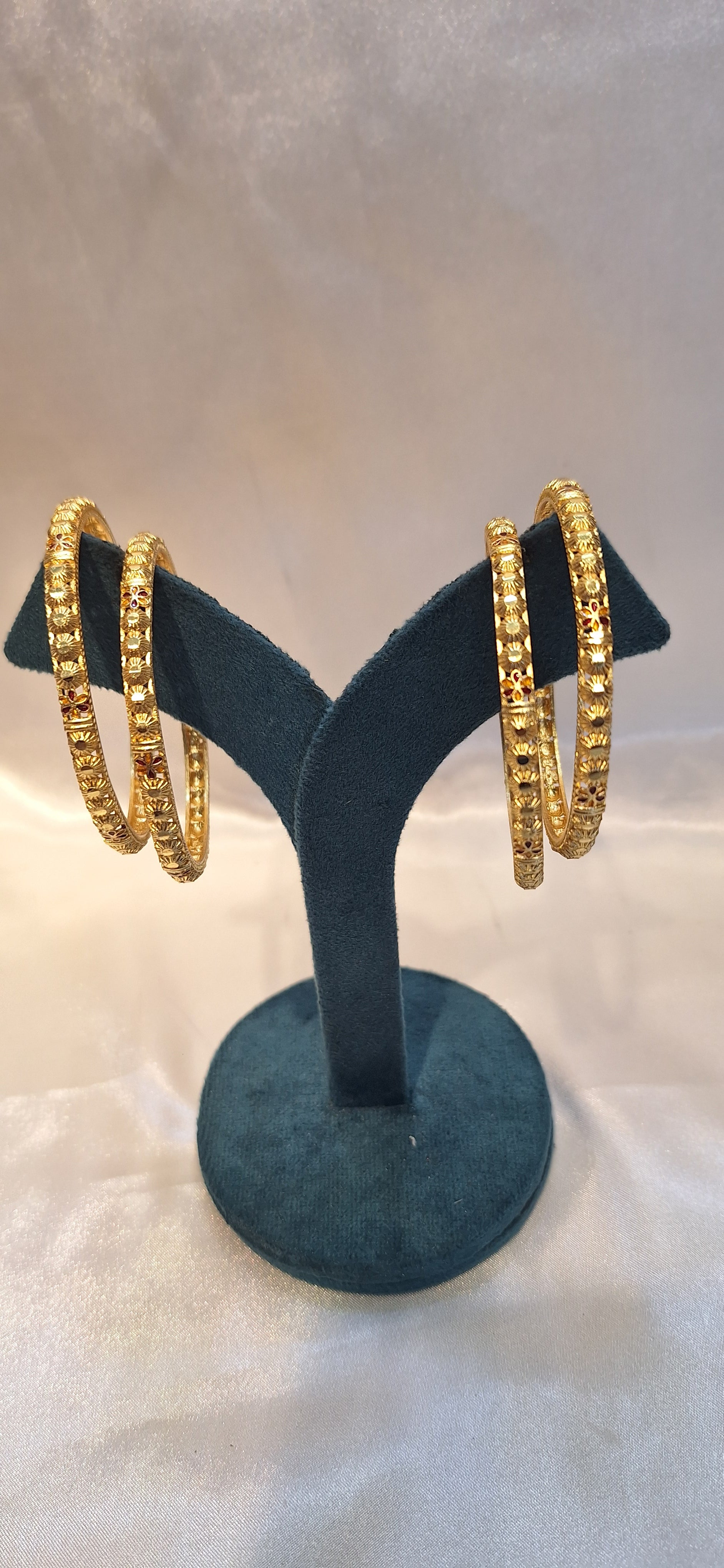 Microplated bangle set