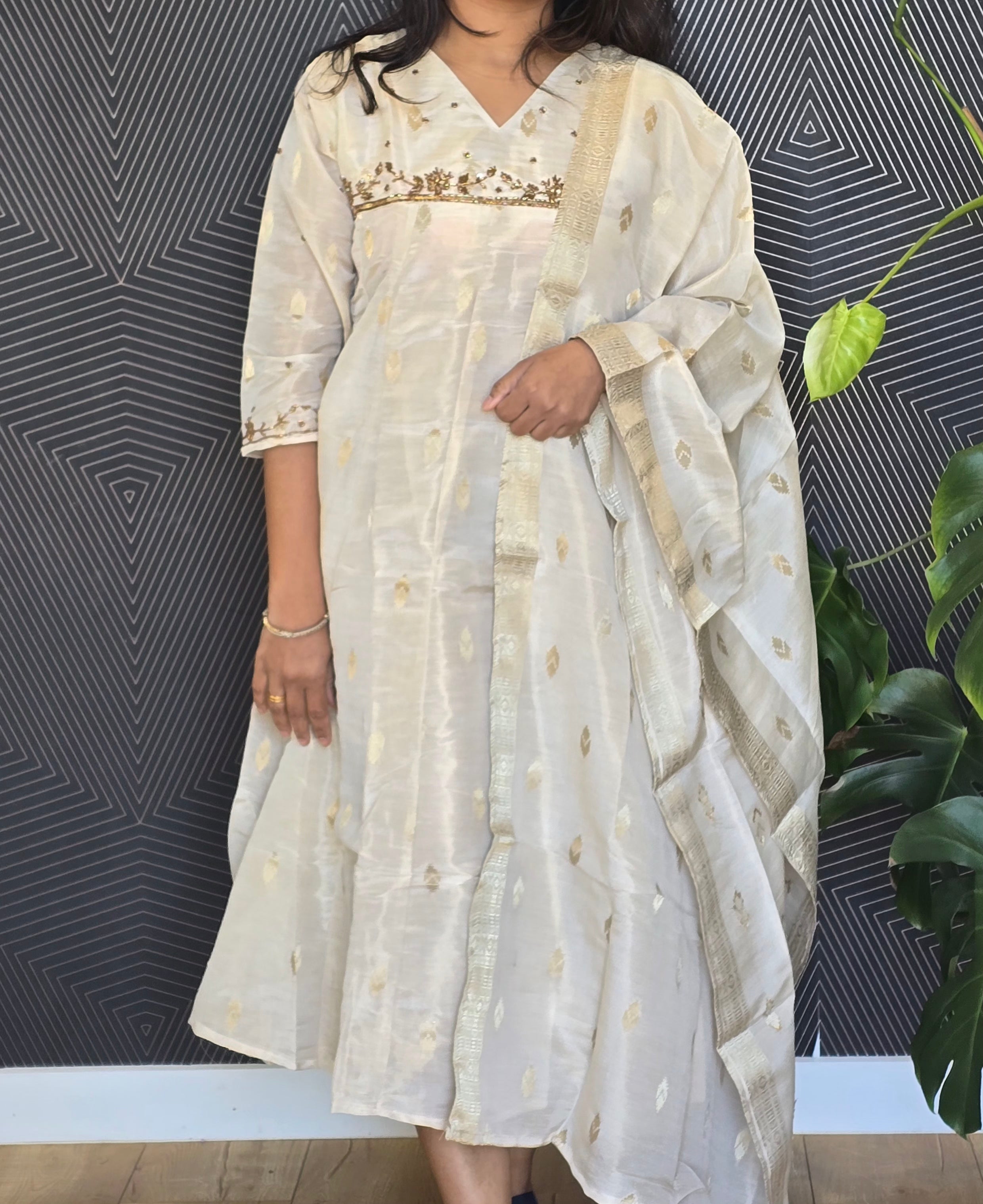 Anarkali kurti with dupatta